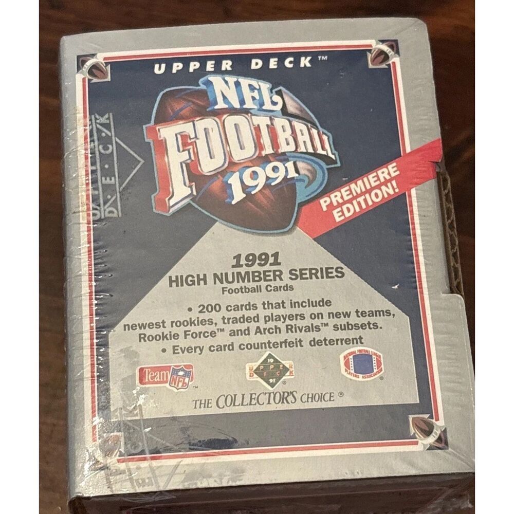 Upper Deck 1991 NFL Football High Number Series 200 Card Set Factory Sealed